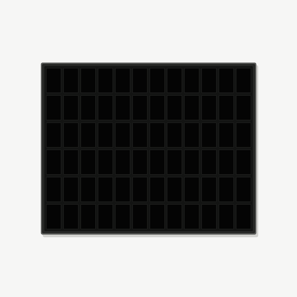 72 Grid (12×6) Aluminium Pokémon Trading Card Metal Wall Display Frame Case | PSA • CGC • BGS • One Touch | MTG • Yu-Gi-Oh • One Piece • Sports Cards - The Card Collective