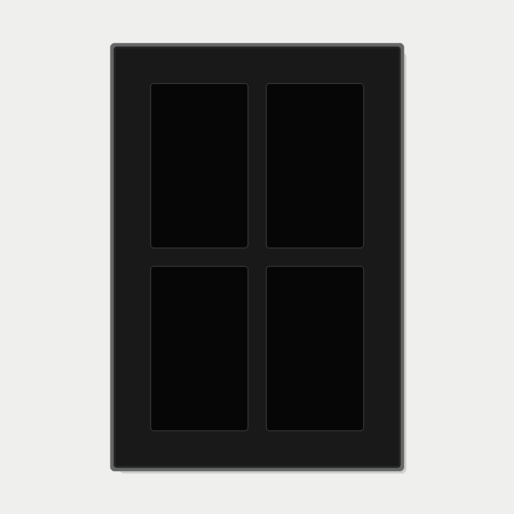 4 Grid (2×2) One Touch Aluminium Pokémon Trading Card Metal Wall Display Frame Case | MTG • Yu-Gi-Oh • One Piece • Sports Cards - The Card Collective