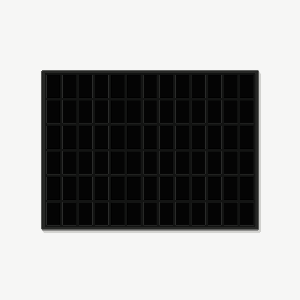 78 Grid (13×6) Aluminium Pokémon Trading Card Metal Wall Display Frame Case | PSA • CGC • BGS • One Touch | MTG • Yu-Gi-Oh • One Piece • Sports Cards - The Card Collective