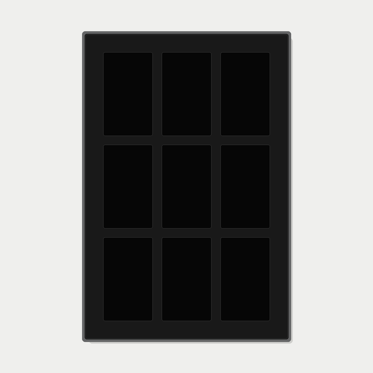 9 Grid (3×3) One Touch Aluminium Pokémon Trading Card Metal Wall Display Frame Case | MTG • Yu-Gi-Oh • One Piece • Sports Cards - The Card Collective