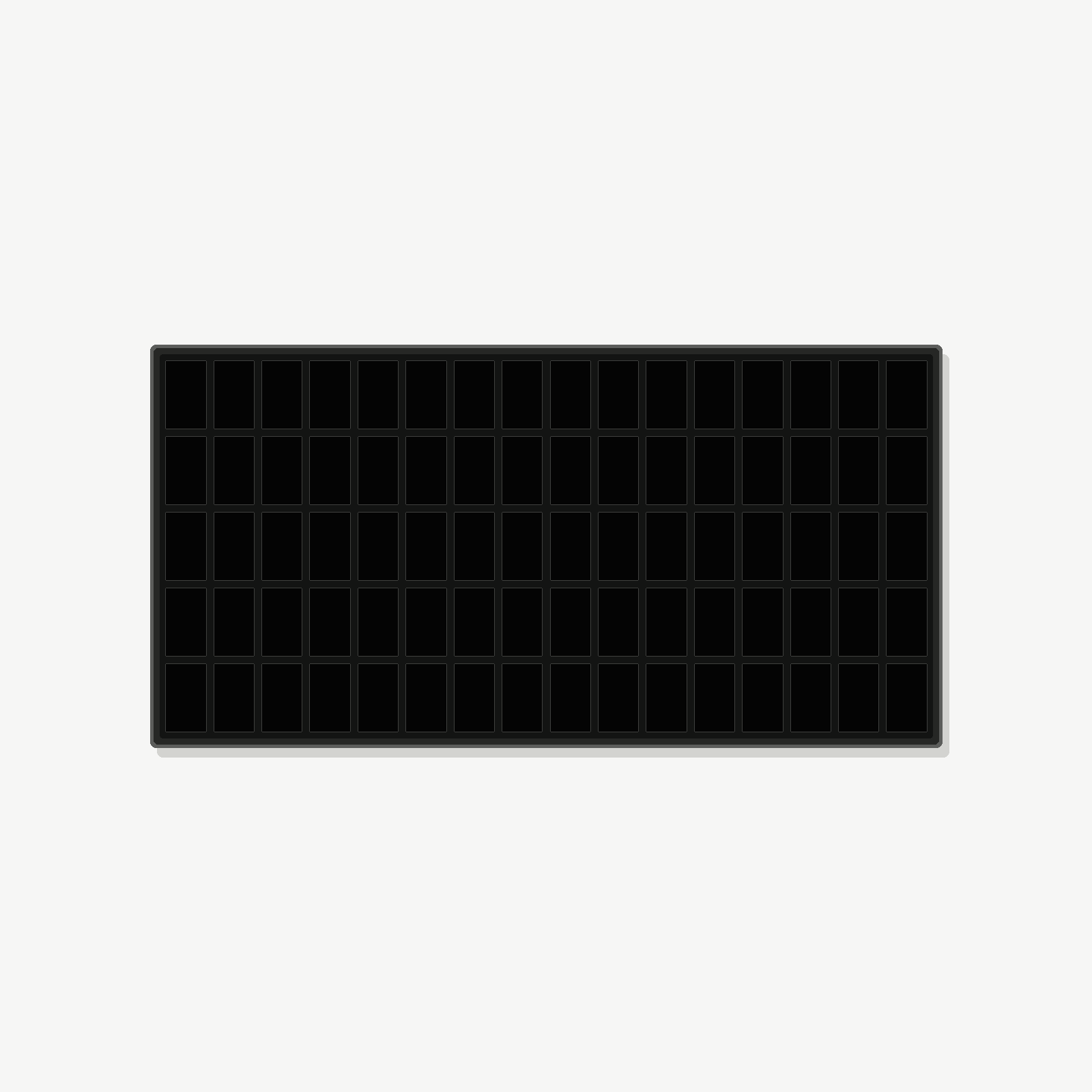 80 Grid (16×5) Aluminium Pokémon Trading Card Metal Wall Display Frame Case | PSA • CGC • BGS • One Touch | MTG • Yu-Gi-Oh • One Piece • Sports Cards - The Card Collective