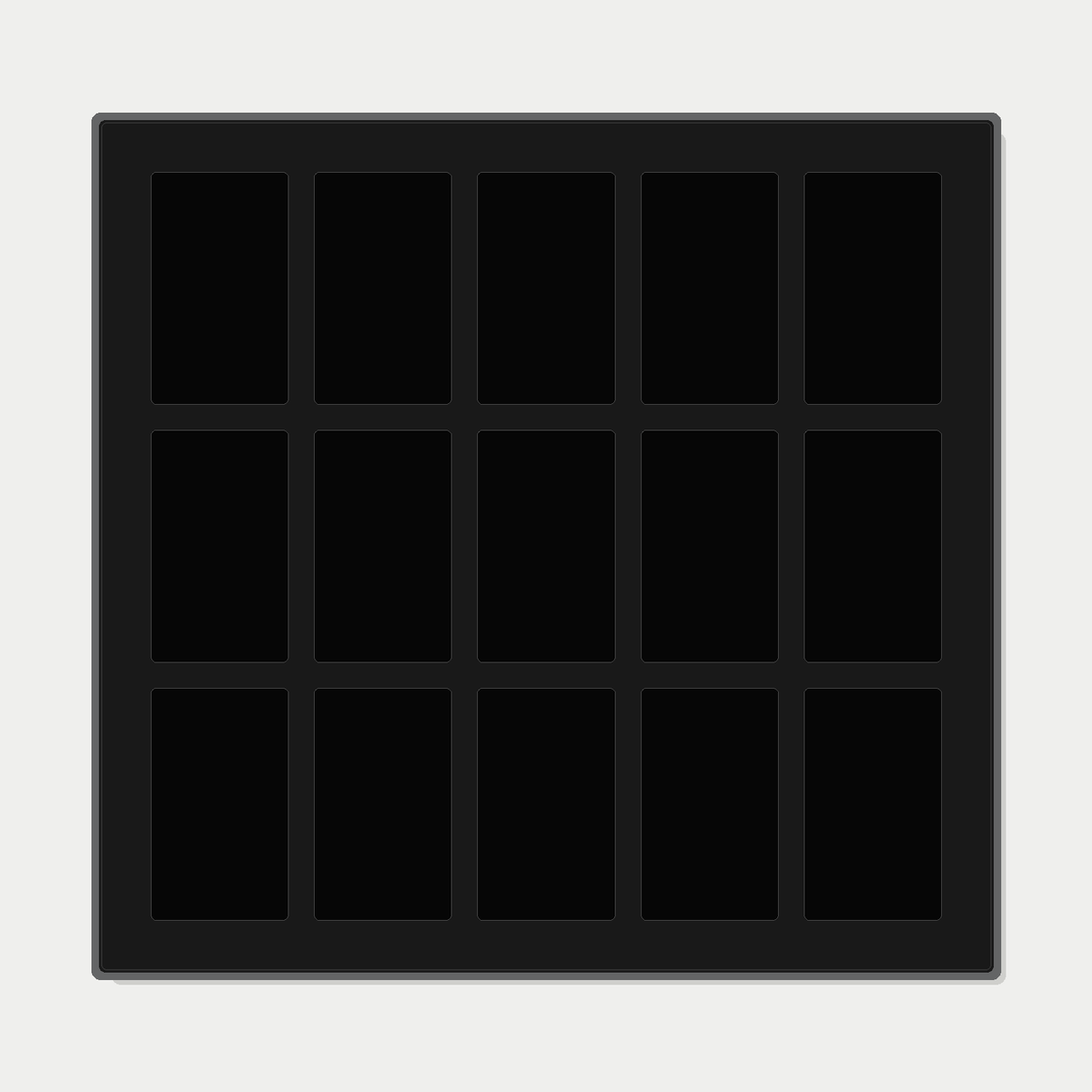 15 Grid (5×3) One Touch Aluminium Pokémon Trading Card Metal Wall Display Frame Case | MTG • Yu-Gi-Oh • One Piece • Sports Cards - The Card Collective