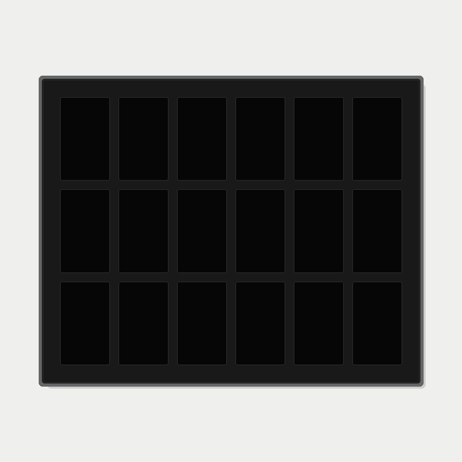 18 Grid (6×3) One Touch Aluminium Pokémon Trading Card Metal Wall Display Frame Case | MTG • Yu-Gi-Oh • One Piece • Sports Cards - The Card Collective