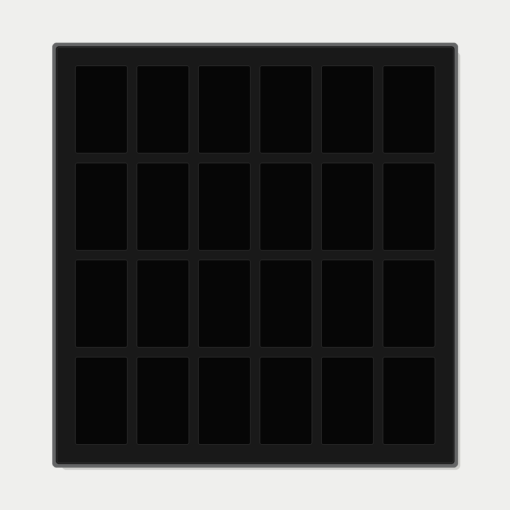 24 Grid (6×4) One Touch Aluminium Pokémon Trading Card Metal Wall Display Frame Case | MTG • Yu-Gi-Oh • One Piece • Sports Cards - The Card Collective