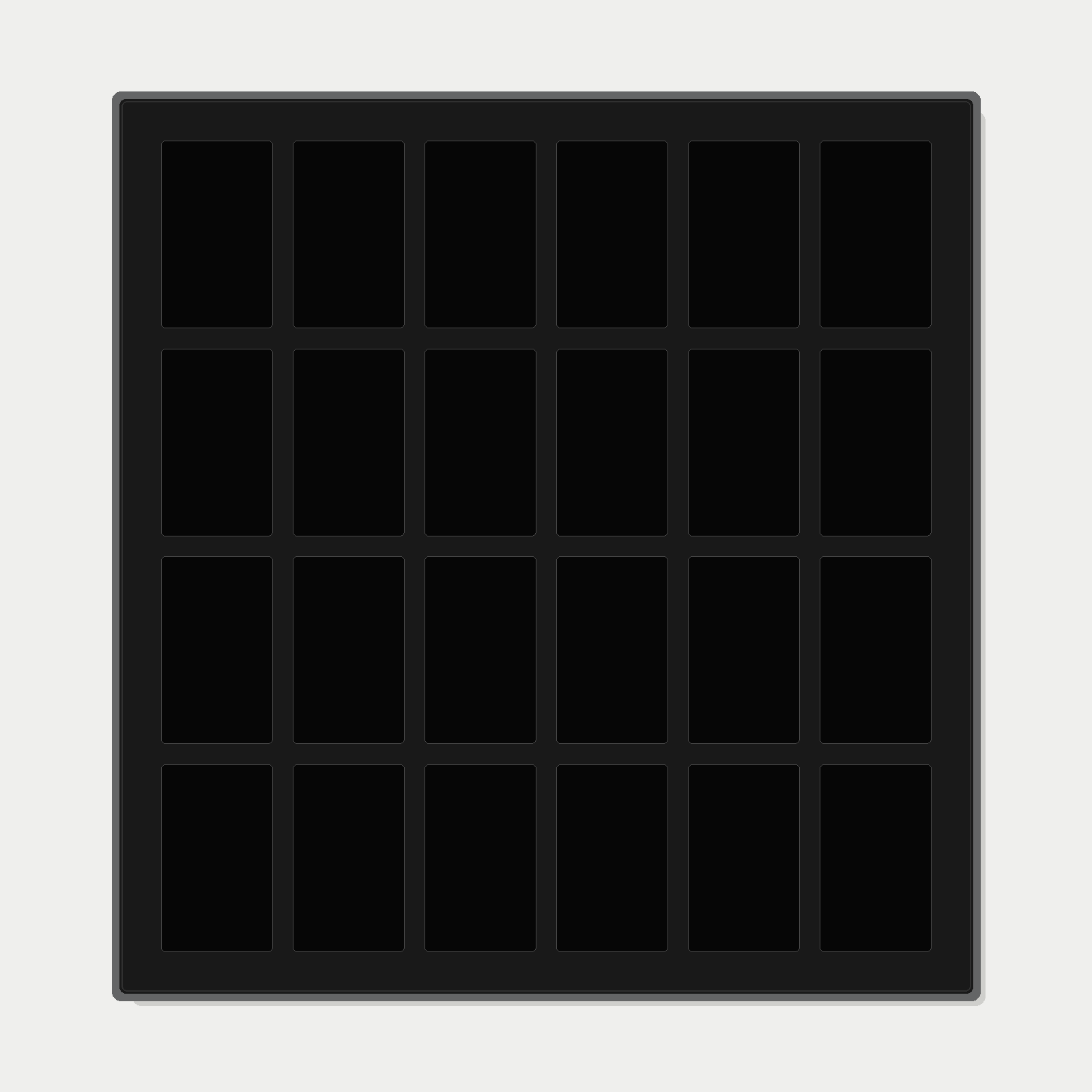 24 Grid (6×4) One Touch Aluminium Pokémon Trading Card Metal Wall Display Frame Case | MTG • Yu-Gi-Oh • One Piece • Sports Cards - The Card Collective