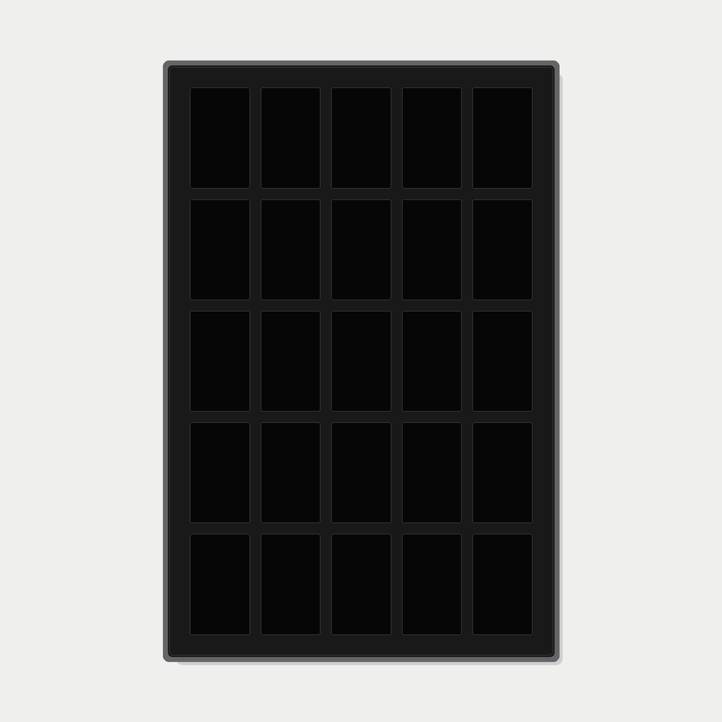 25 Grid (5×5) One Touch Aluminium Pokémon Trading Card Metal Wall Display Frame Case | MTG • Yu-Gi-Oh • One Piece • Sports Cards - The Card Collective