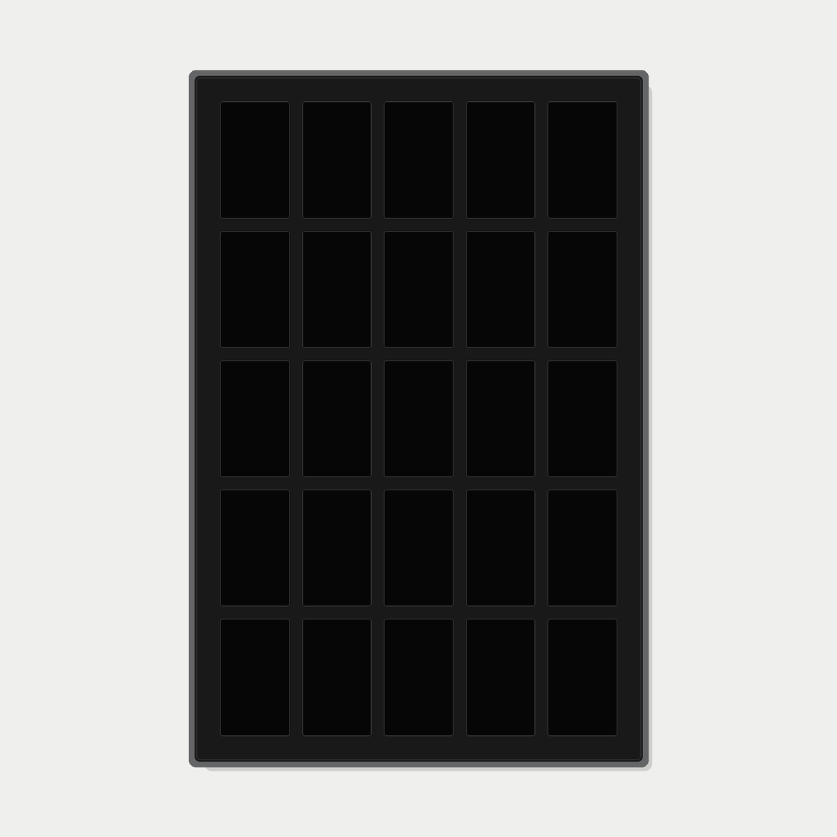 25 Grid (5×5) One Touch Aluminium Pokémon Trading Card Metal Wall Display Frame Case | MTG • Yu-Gi-Oh • One Piece • Sports Cards - The Card Collective