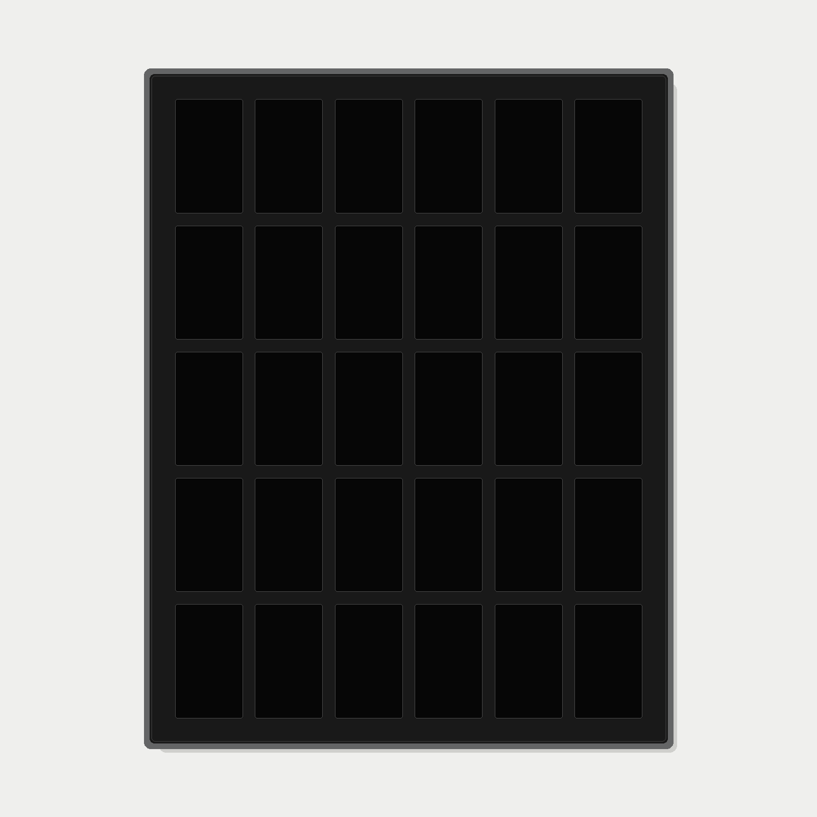 30 Grid (6×5) One Touch Aluminium Pokémon Trading Card Metal Wall Display Frame Case | MTG • Yu-Gi-Oh • One Piece • Sports Cards - The Card Collective