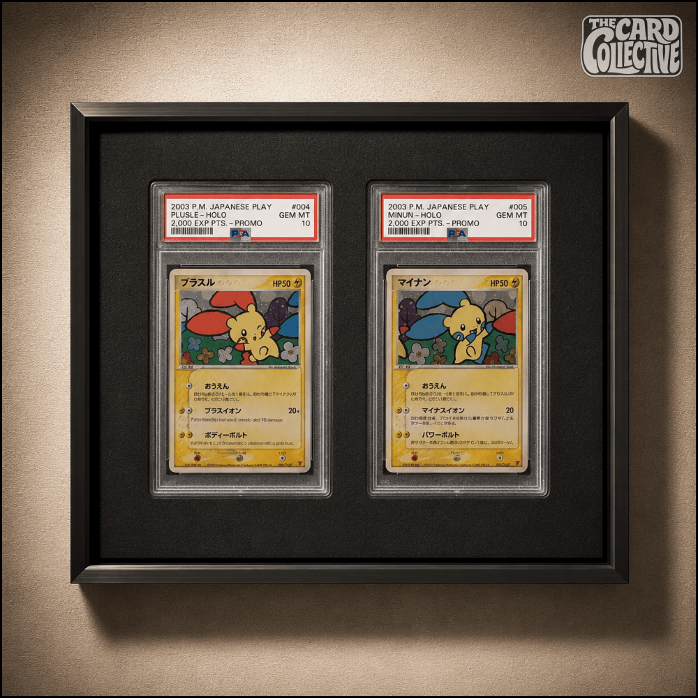 2 Grid Aluminium Pokémon Trading Card Metal Display Frame Case | PSA, BGS & One Touch | MTG • Yu-Gi-Oh • One Piece • Sports Cards - The Card Collective