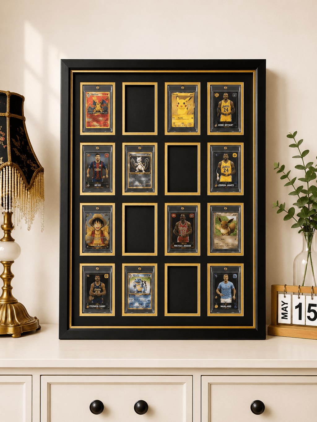 16 Grid OneTouch Magnetic Pokémon Trading Card Display Frame Case | MTG • Yu-Gi-Oh • One Piece • Sports Cards - The Card Collective
