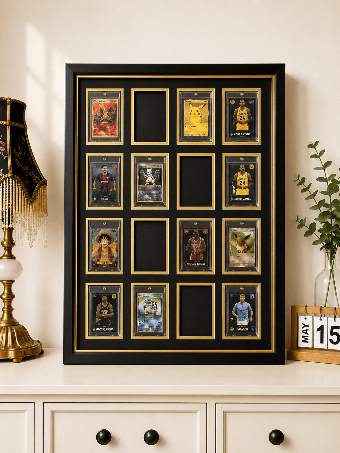 16 Grid OneTouch Magnetic Pokémon Trading Card Display Frame Case | MTG • Yu-Gi-Oh • One Piece • Sports Cards - The Card Collective