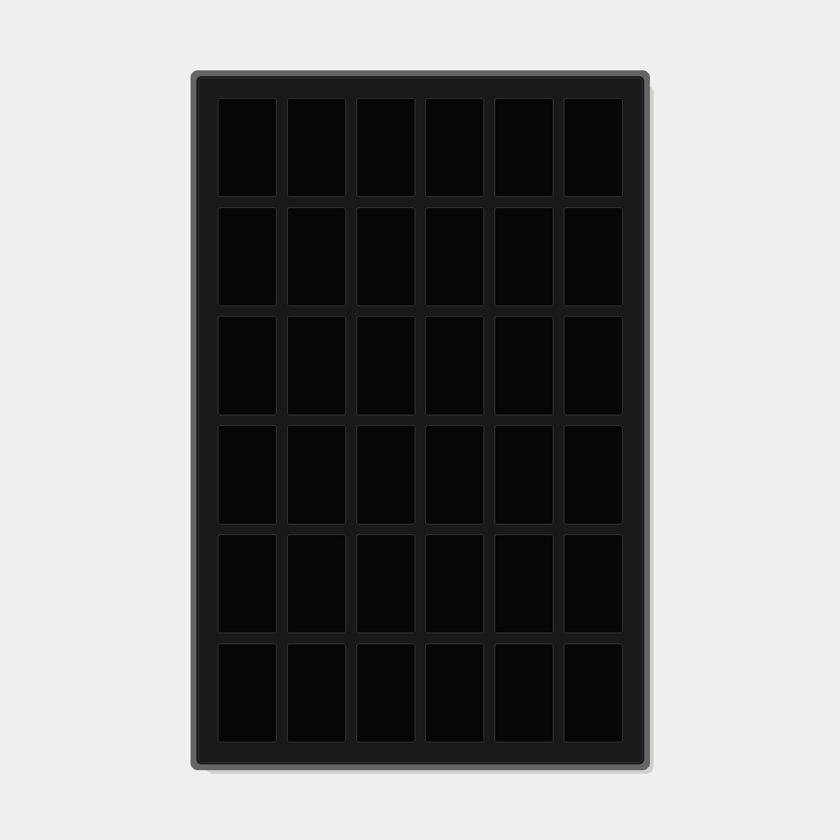 36 Grid (6×6) One Touch Aluminium Pokémon Trading Card Metal Wall Display Frame Case | MTG • Yu-Gi-Oh • One Piece • Sports Cards - The Card Collective