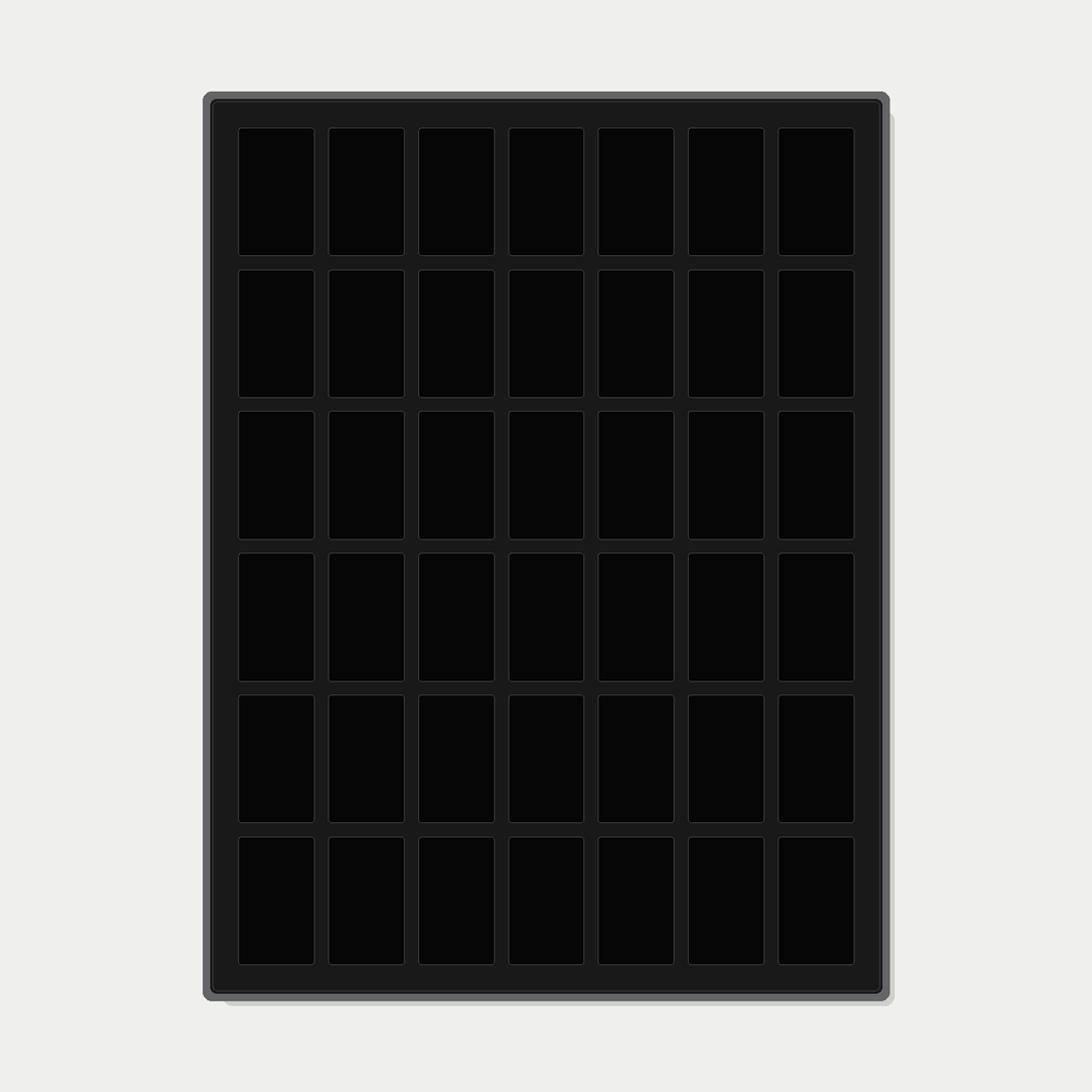 42 Grid (7×6) One Touch Aluminium Pokémon Trading Card Metal Wall Display Frame Case | MTG • Yu-Gi-Oh • One Piece • Sports Cards - The Card Collective