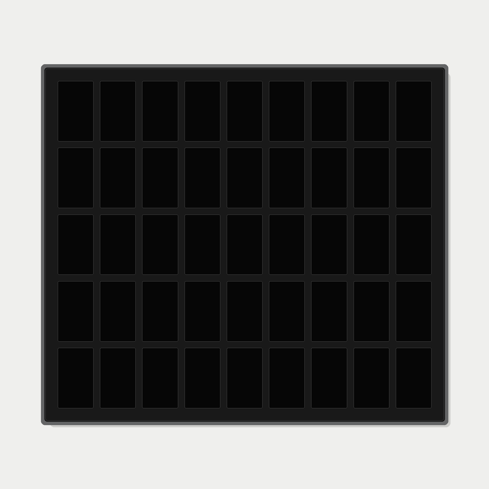 45 Grid (9×5) One Touch Aluminium Pokémon Trading Card Metal Wall Display Frame Case | MTG • Yu-Gi-Oh • One Piece • Sports Cards - The Card Collective