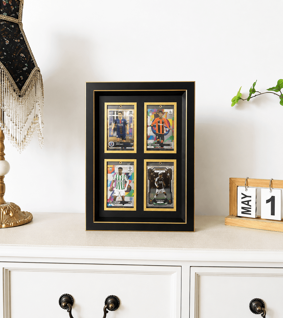 4 Grid OneTouch Magnetic Pokémon Trading Card Wall Display Frame Case | MTG • Yu-Gi-Oh • One Piece • Sports Cards - The Card Collective