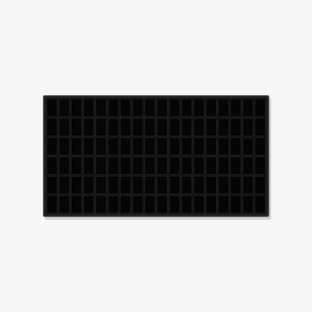 108 Grid (18×6) Aluminium Pokémon Trading Card Metal Wall Display Frame Case | PSA • CGC • BGS • One Touch | MTG • Yu-Gi-Oh • One Piece • Sports Cards - The Card Collective