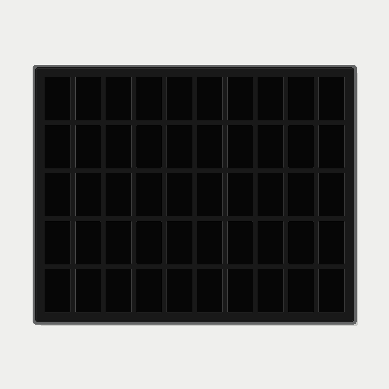 50 Grid (10×5) One Touch Aluminium Pokémon Trading Card Metal Wall Display Frame Case | MTG • Yu-Gi-Oh • One Piece • Sports Cards - The Card Collective