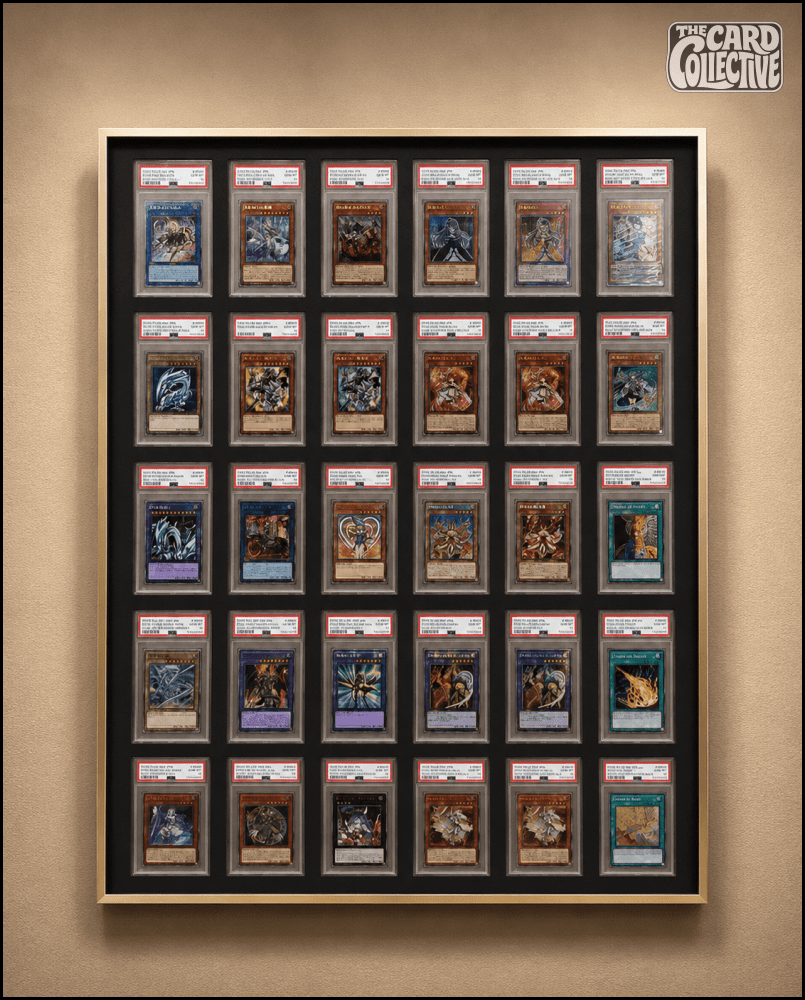 30 Grid Aluminium Pokémon Trading Card Metal Display Frame Case | PSA, BGS & One Touch | MTG • Yu-Gi-Oh • One Piece • Sports Cards - The Card Collective