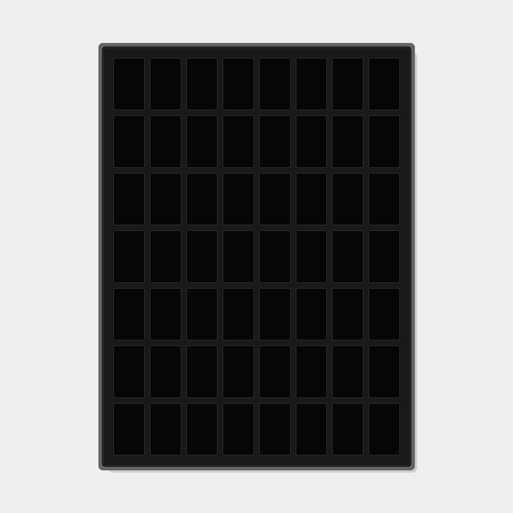56 Grid (8×7) One Touch Aluminium Pokémon Trading Card Metal Wall Display Frame Case | MTG • Yu-Gi-Oh • One Piece • Sports Cards - The Card Collective