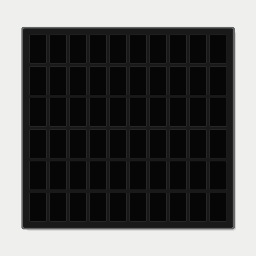 60 Grid (10×6) One Touch Aluminium Pokémon Trading Card Metal Wall Display Frame Case | MTG • Yu-Gi-Oh • One Piece • Sports Cards - The Card Collective