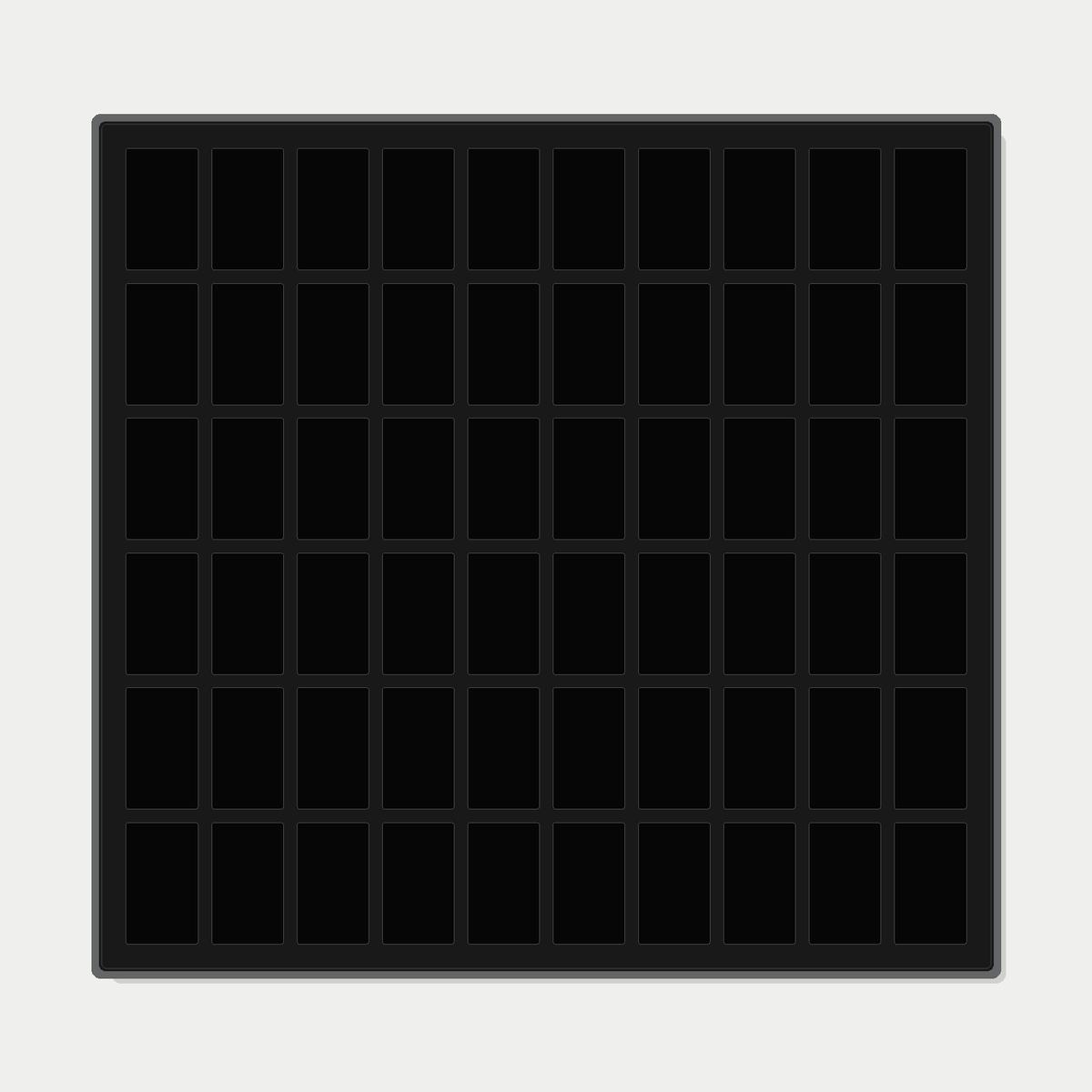 60 Grid (10×6) One Touch Aluminium Pokémon Trading Card Metal Wall Display Frame Case | MTG • Yu-Gi-Oh • One Piece • Sports Cards - The Card Collective
