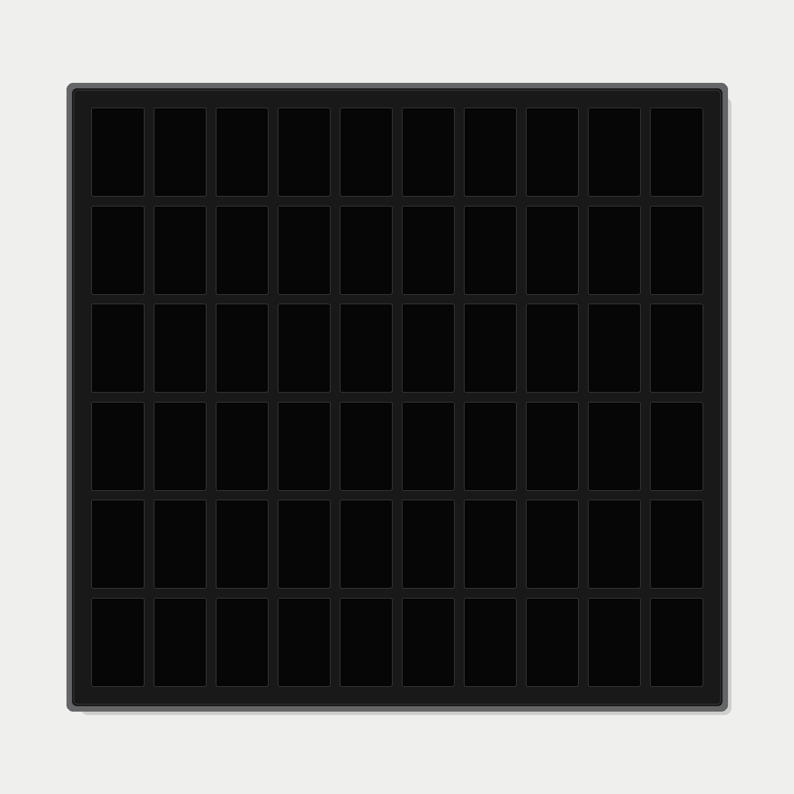 60 Grid (10×6) One Touch Aluminium Pokémon Trading Card Metal Wall Display Frame Case | MTG • Yu-Gi-Oh • One Piece • Sports Cards - The Card Collective