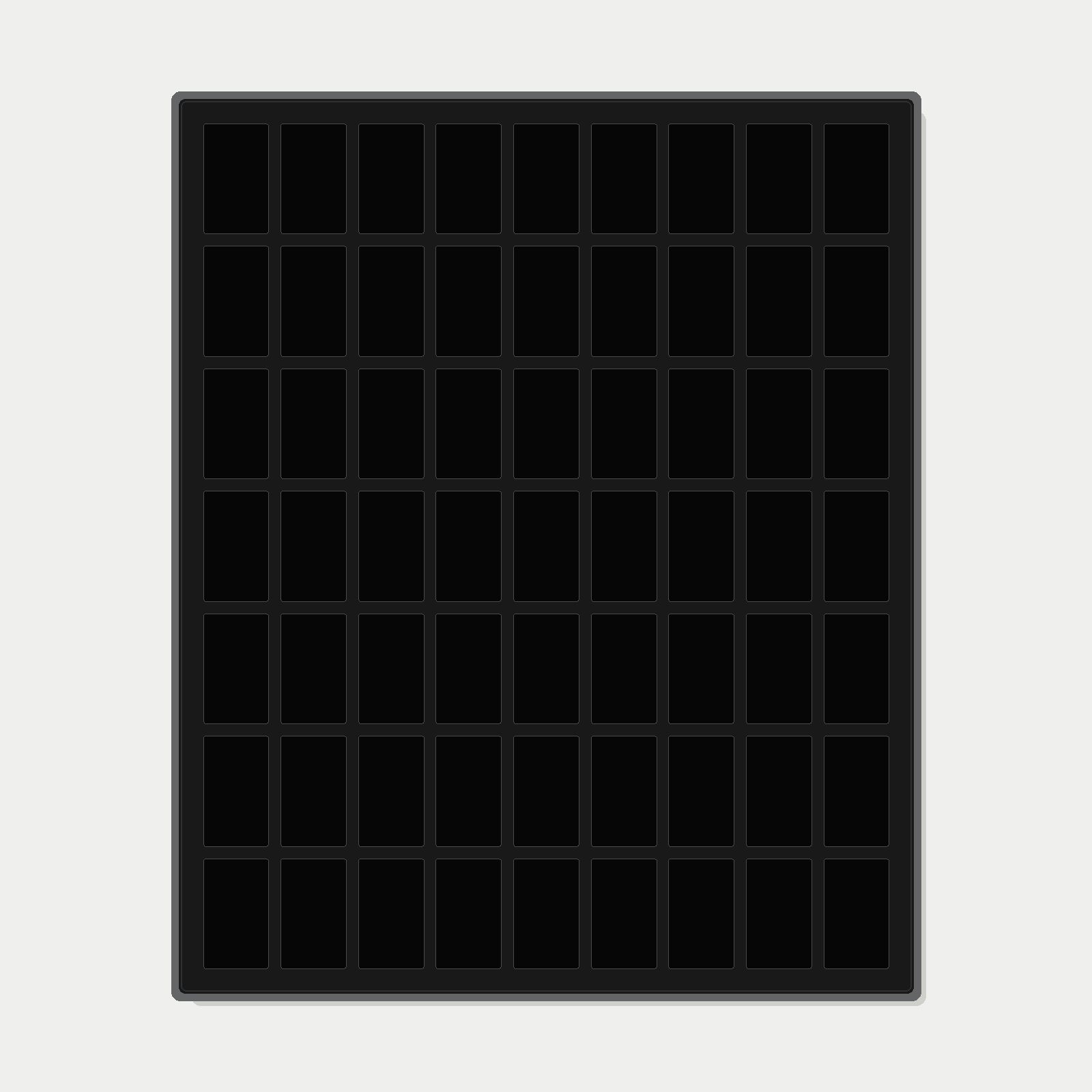 63 Grid (9×7) One Touch Aluminium Pokémon Trading Card Metal Wall Display Frame Case | MTG • Yu-Gi-Oh • One Piece • Sports Cards - The Card Collective