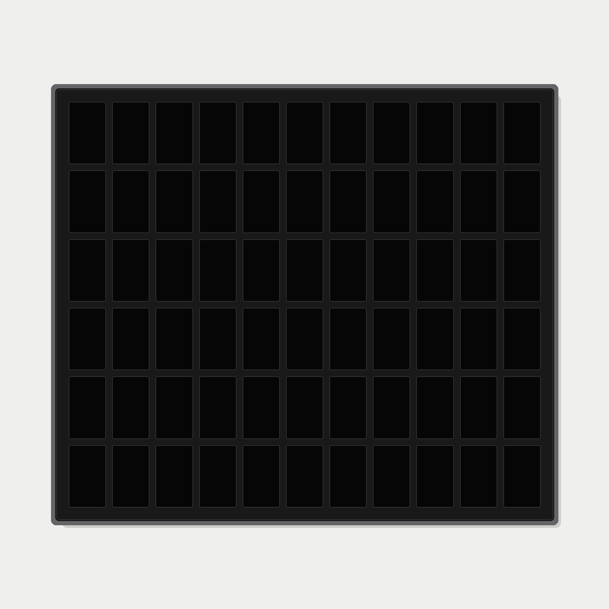 66 Grid (11×6) One Touch Aluminium Pokémon Trading Card Metal Wall Display Frame Case | MTG • Yu-Gi-Oh • One Piece • Sports Cards - The Card Collective