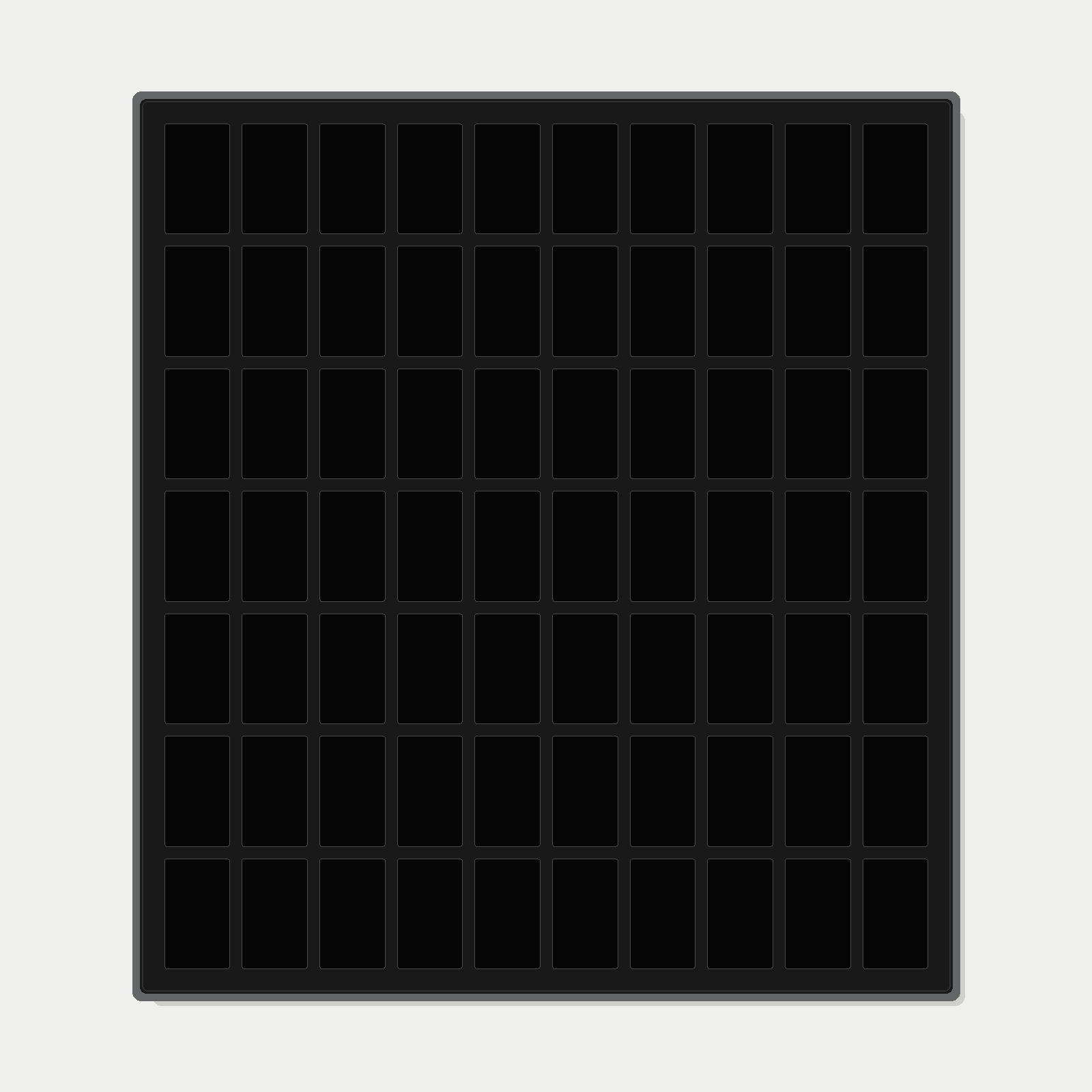 70 Grid (10×7) One Touch Aluminium Pokémon Trading Card Metal Wall Display Frame Case | MTG • Yu-Gi-Oh • One Piece • Sports Cards - The Card Collective