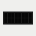 16 Grid (8×2) One Touch Aluminium Pokémon Trading Card Metal Wall Display Frame Case | MTG • Yu-Gi-Oh • One Piece • Sports Cards - The Card Collective