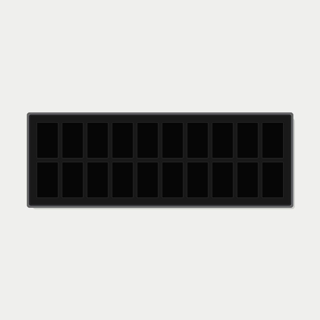 20 Grid (10×2) One Touch Aluminium Pokémon Trading Card Metal Wall Display Frame Case | MTG • Yu-Gi-Oh • One Piece • Sports Cards - The Card Collective