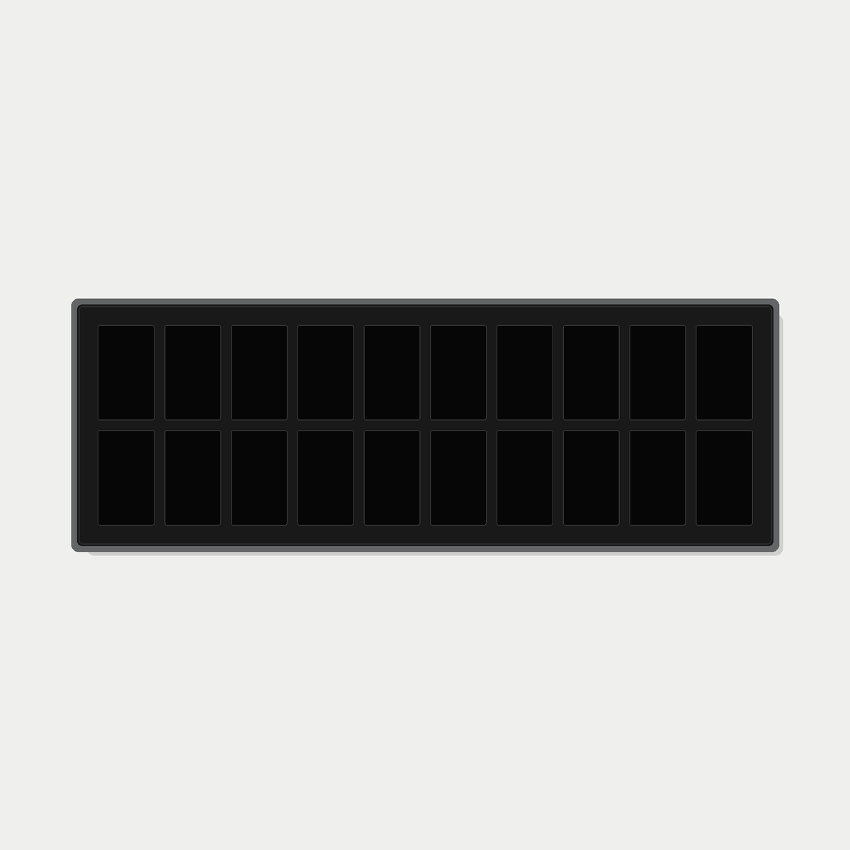 20 Grid (10×2) One Touch Aluminium Pokémon Trading Card Metal Wall Display Frame Case | MTG • Yu-Gi-Oh • One Piece • Sports Cards - The Card Collective