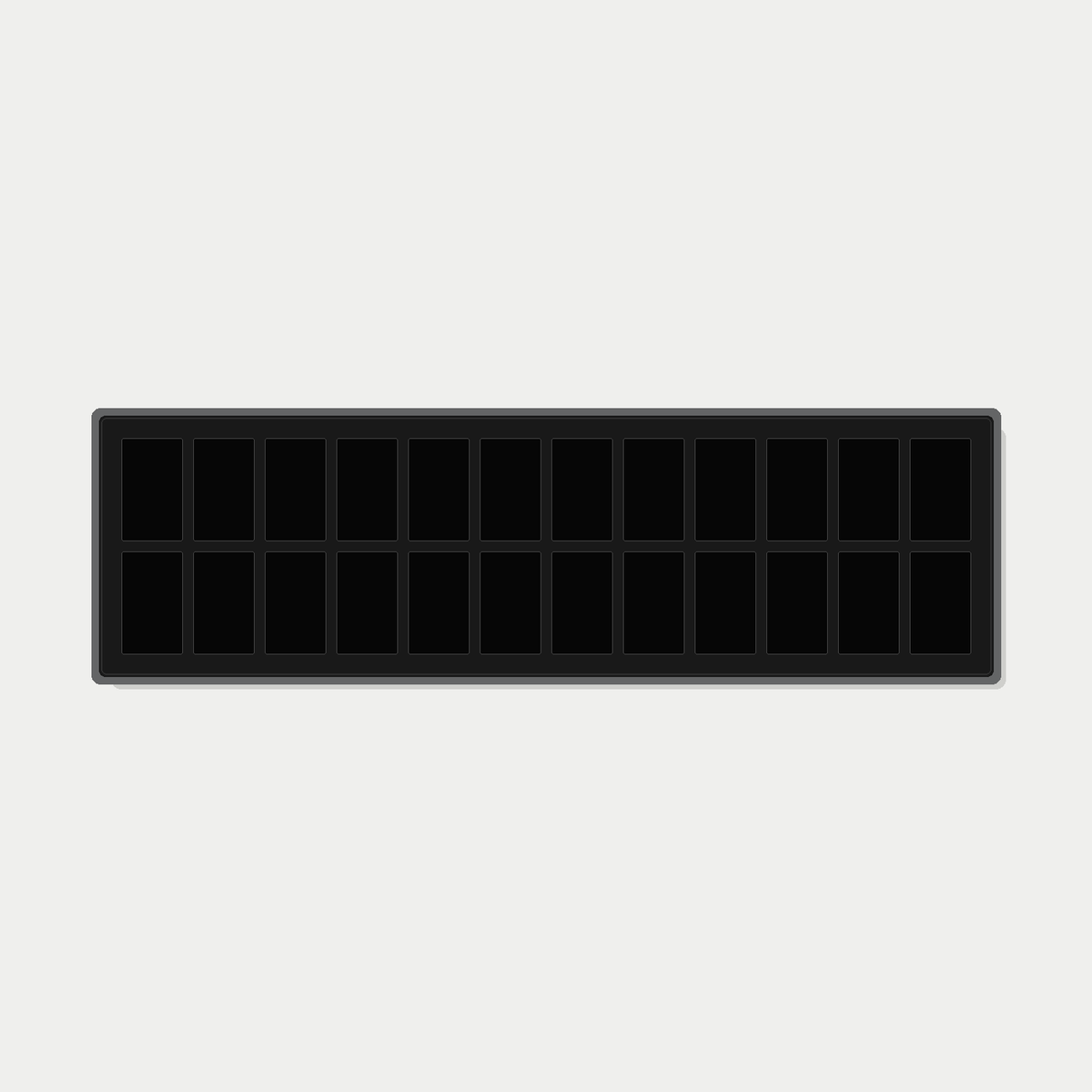 24 Grid (12×2) One Touch Aluminium Pokémon Trading Card Metal Wall Display Frame Case | MTG • Yu-Gi-Oh • One Piece • Sports Cards - The Card Collective