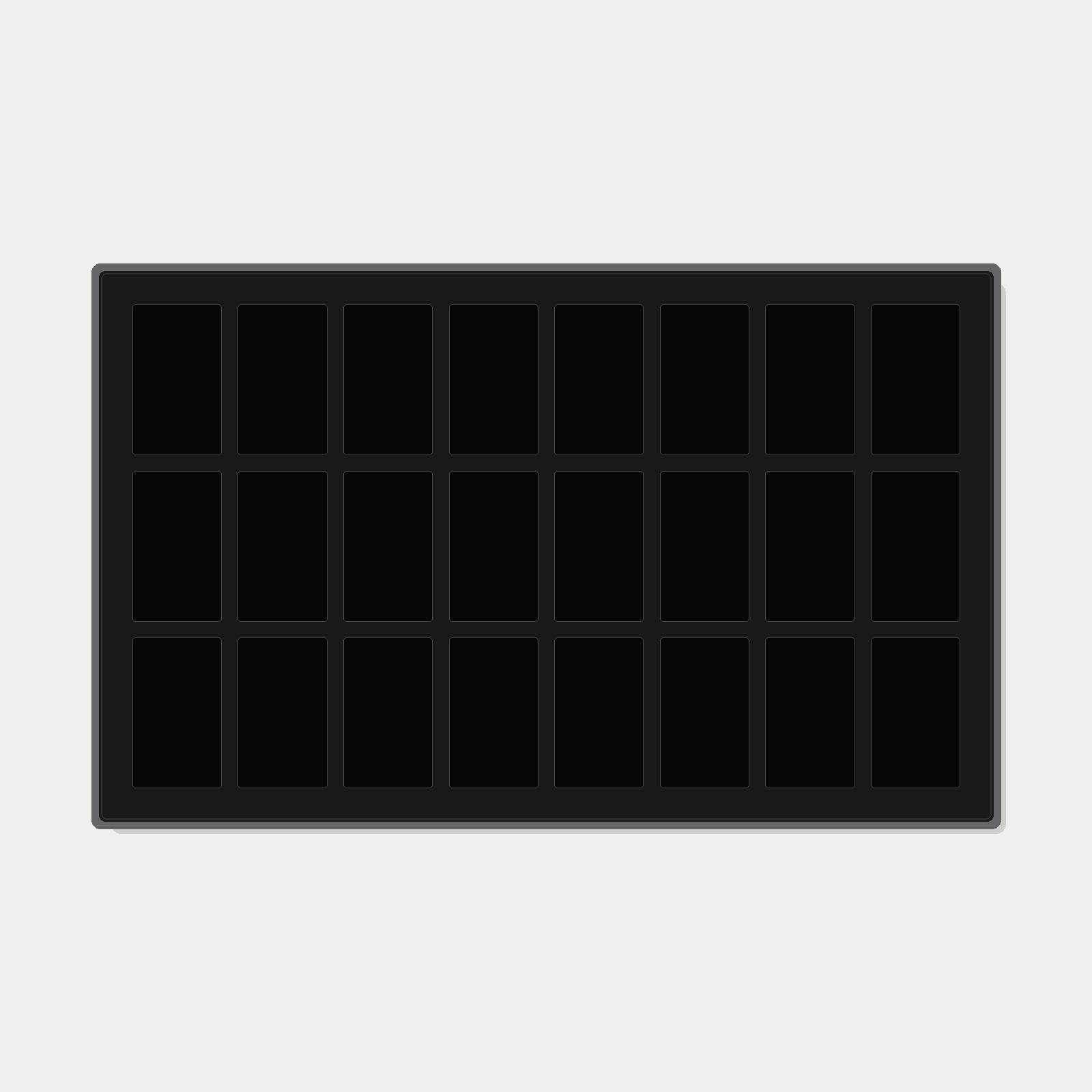 24 Grid (8×3) One Touch Aluminium Pokémon Trading Card Metal Wall Display Frame Case | MTG • Yu-Gi-Oh • One Piece • Sports Cards - The Card Collective
