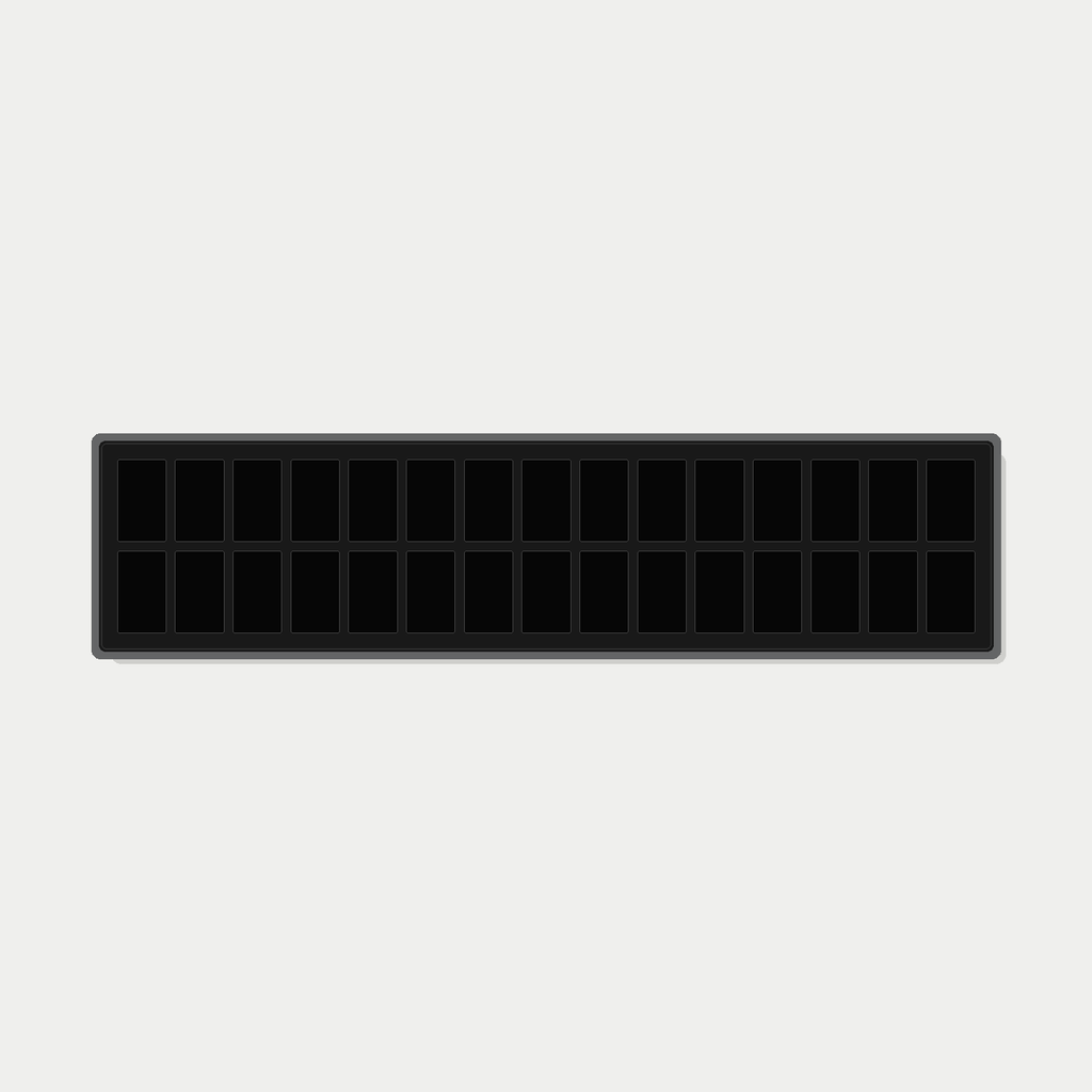 30 Grid (15×2) One Touch Aluminium Pokémon Trading Card Metal Wall Display Frame Case | MTG • Yu-Gi-Oh • One Piece • Sports Cards - The Card Collective