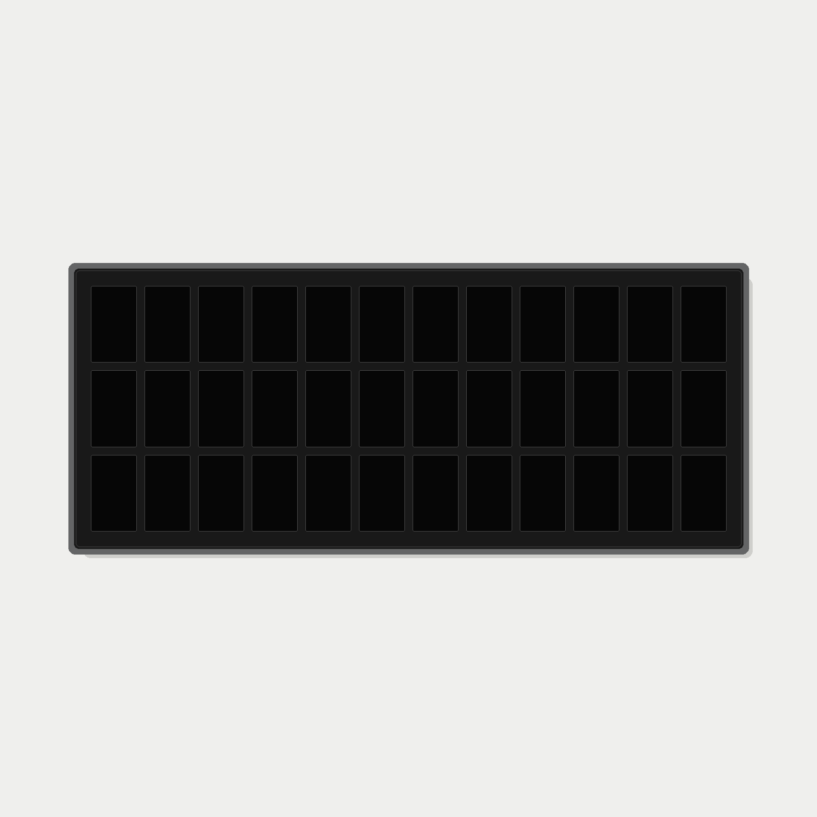 36 Grid (12×3) One Touch Aluminium Pokémon Trading Card Metal Wall Display Frame Case | MTG • Yu-Gi-Oh • One Piece • Sports Cards - The Card Collective