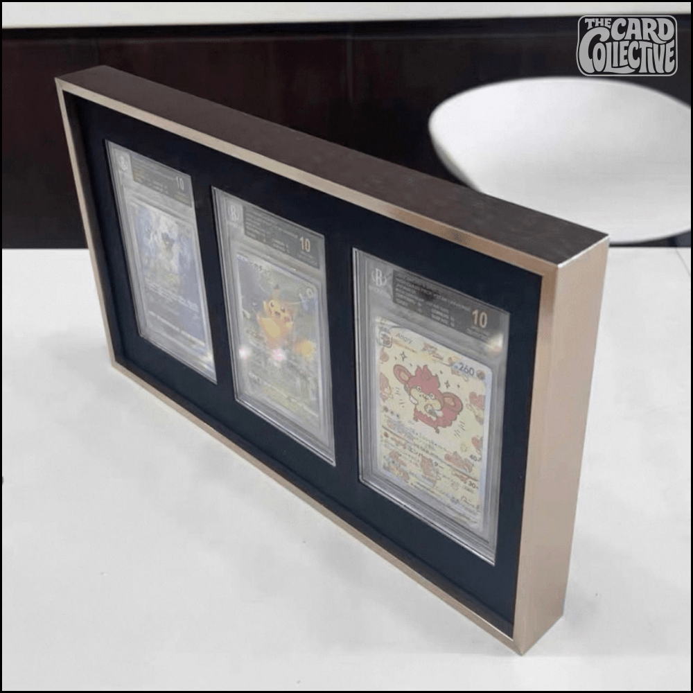 54 Grid Aluminium Pokémon Trading Card Metal Display Frame Case | PSA, BGS & One Touch | MTG • Yu-Gi-Oh • One Piece • Sports Cards - The Card Collective