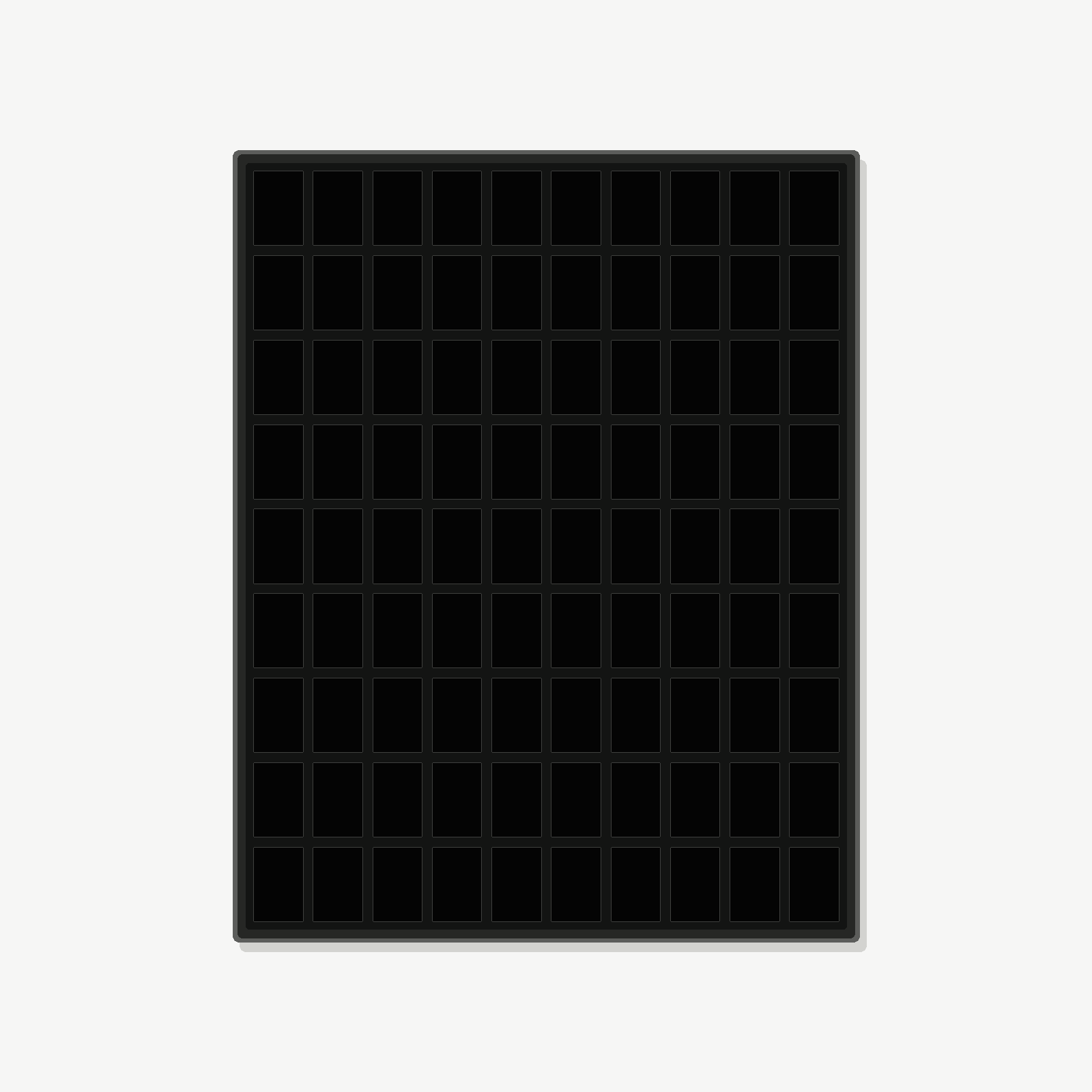 90 Grid (10×9) Aluminium Pokémon Trading Card Metal Wall Display Frame Case | PSA • CGC • BGS • One Touch | MTG • Yu-Gi-Oh • One Piece • Sports Cards - The Card Collective