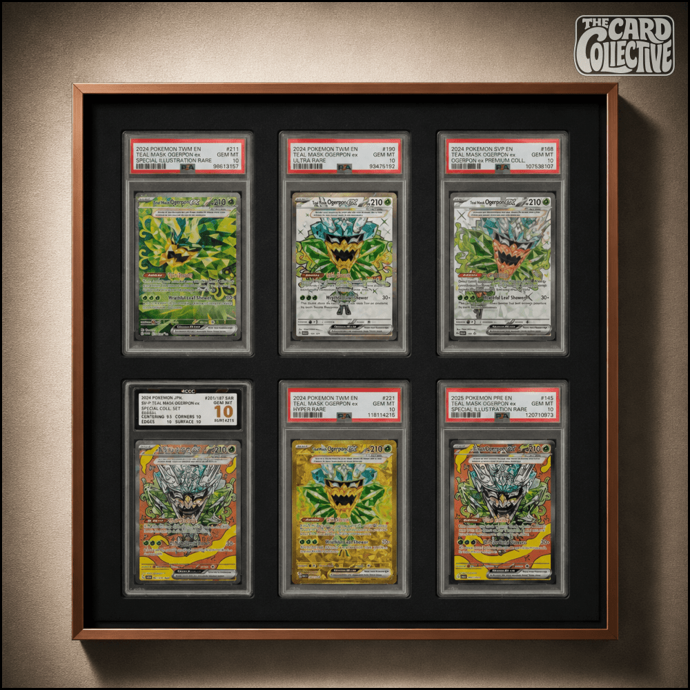 6 Grid Aluminium Pokémon Trading Card Metal Display Frame Case | PSA, BGS & One Touch | MTG • Yu-Gi-Oh • One Piece • Sports Cards - The Card Collective