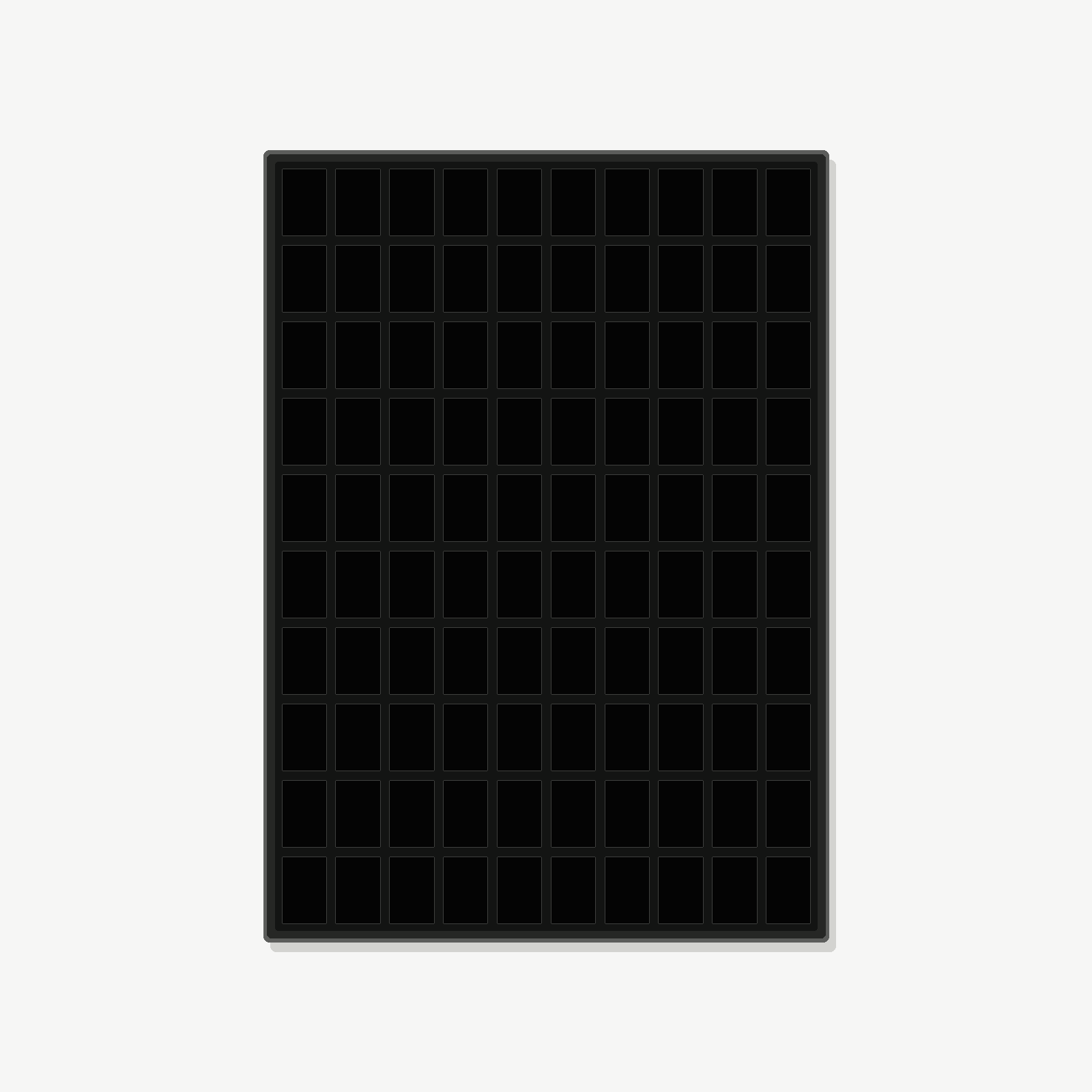 100 Grid (10×10) Aluminium Pokémon Trading Card Metal Wall Display Frame Case | PSA • CGC • BGS • One Touch | MTG • Yu-Gi-Oh • One Piece • Sports Cards - The Card Collective