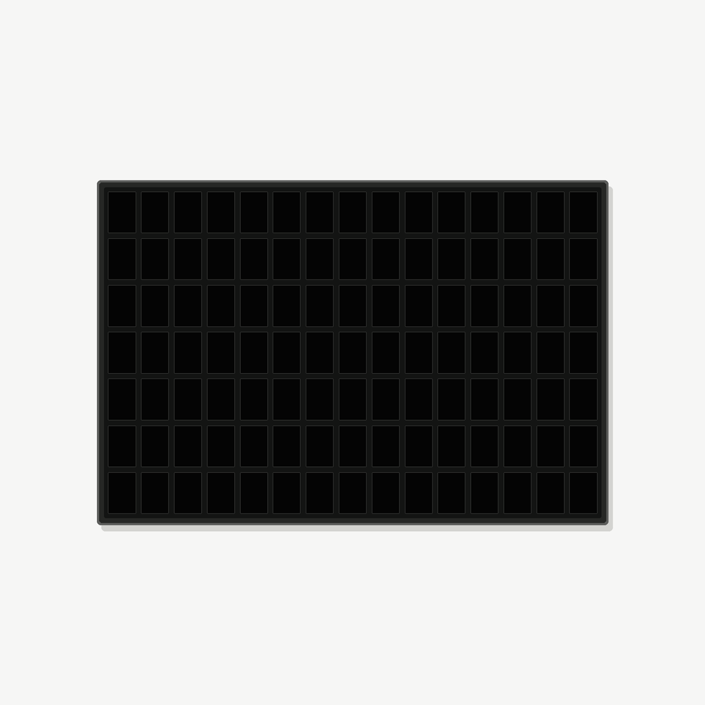105 Grid (15×7) Aluminium Pokémon Trading Card Metal Wall Display Frame Case | PSA • CGC • BGS • One Touch | MTG • Yu-Gi-Oh • One Piece • Sports Cards - The Card Collective