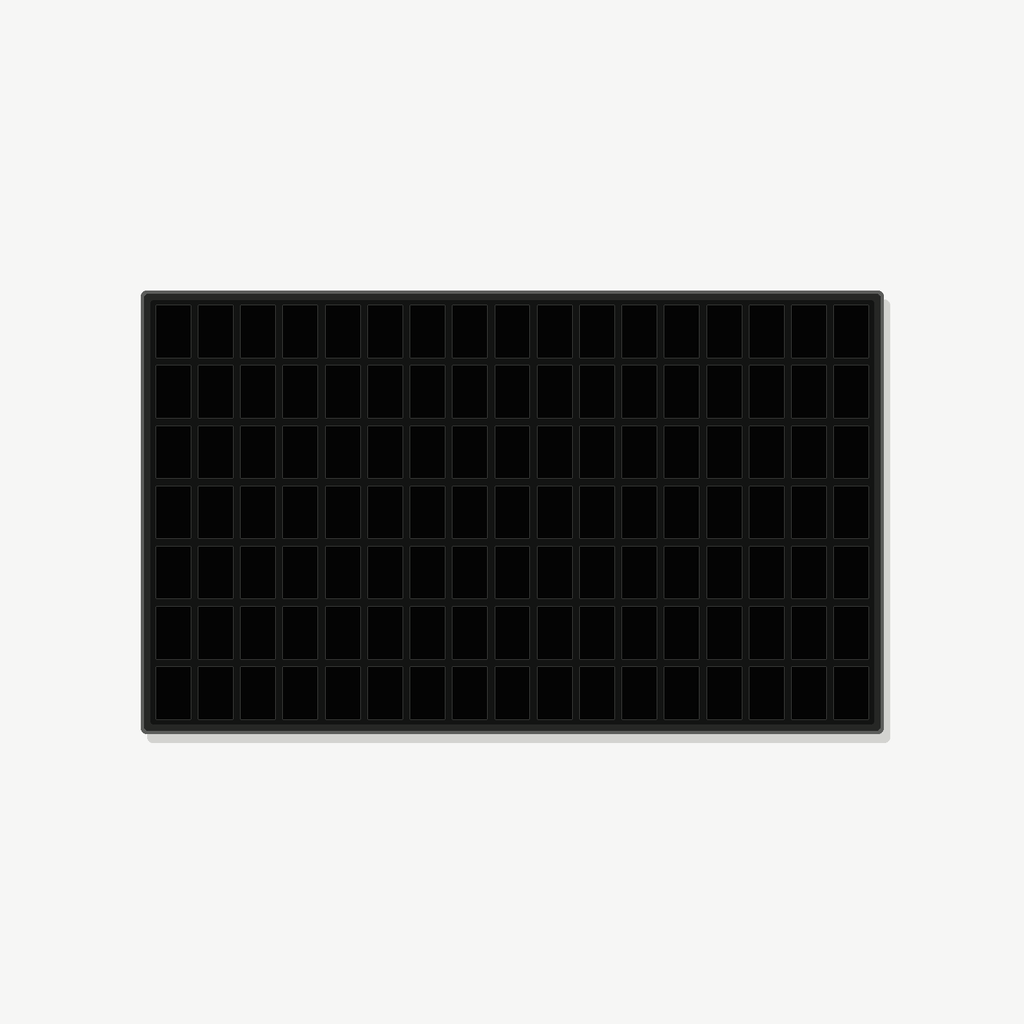 119 Grid (17×7) Aluminium Pokémon Trading Card Metal Wall Display Frame Case | PSA • CGC • BGS • One Touch | MTG • Yu-Gi-Oh • One Piece • Sports Cards - The Card Collective