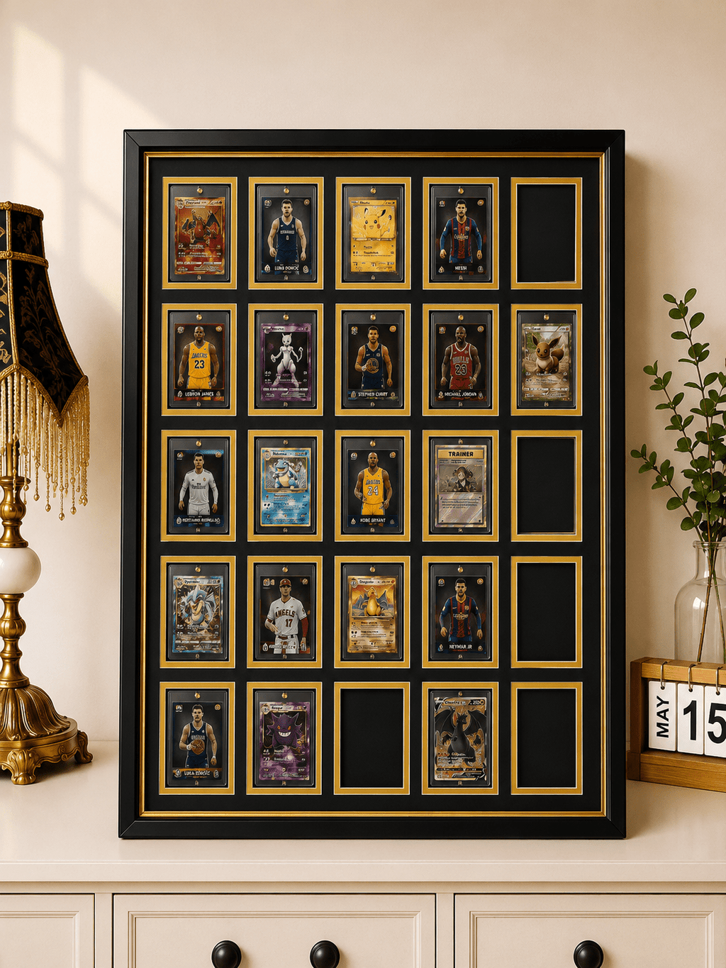 25 Grid OneTouch Magnetic Pokémon Trading Card Display Frame Case | MTG • Yu-Gi-Oh • One Piece • Sports Cards - The Card Collective