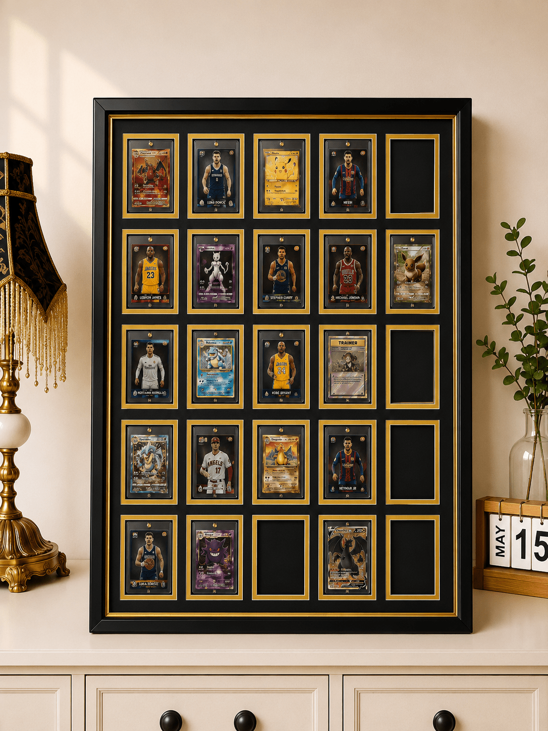 25 Grid OneTouch Magnetic Pokémon Trading Card Display Frame Case | MTG • Yu-Gi-Oh • One Piece • Sports Cards - The Card Collective