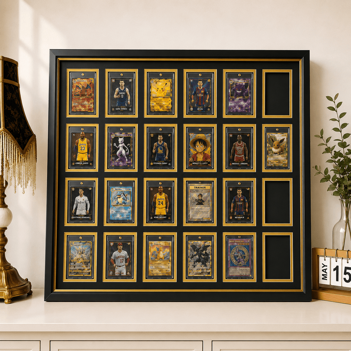 24 Grid OneTouch Magnetic Pokémon Trading Card Display Frame Case | MTG • Yu-Gi-Oh • One Piece • Sports Cards - The Card Collective