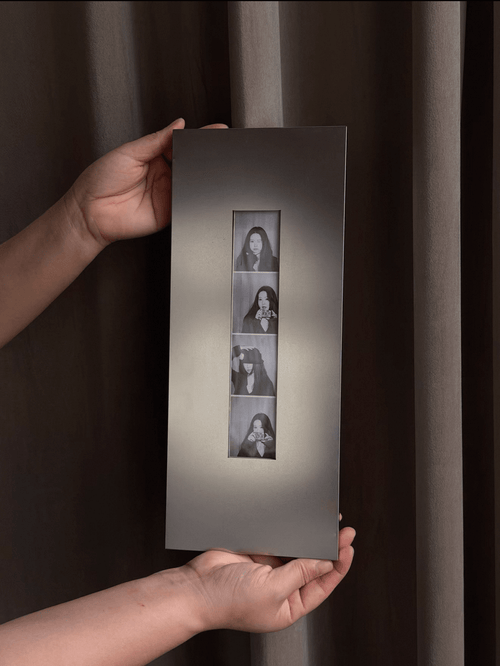 Aluminium Photo Strip Display Frame | Custom Metal Frame for Photobooth Prints - The Card Collective