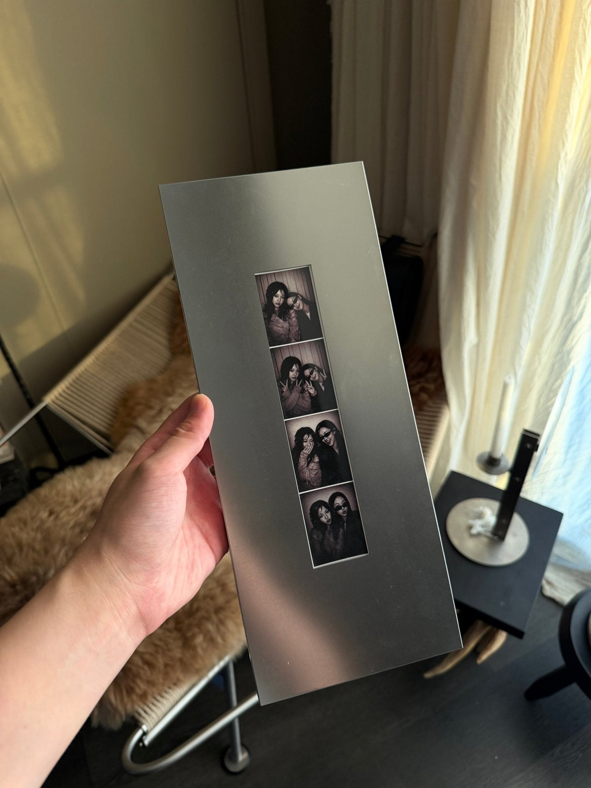 Aluminium Photo Strip Display Frame | Custom Metal Frame for Photobooth Prints - The Card Collective