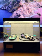 1/64 Rotating Acrylic Car Display Case Shelf | LED Display Box & Showroom Garage - The Card Collective