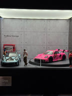 1/64 Rotating Acrylic Car Display Case Shelf | LED Display Box & Showroom Garage - The Card Collective