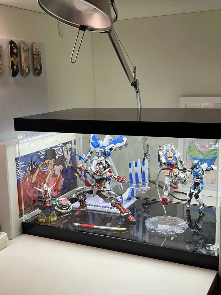 Acrylic Display Case | Premium Dual-LED Dustproof Display Box for LEGO, Statues, Models & Memorabilia - The Card Collective
